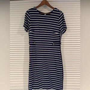NWT Banana Republic striped dress, knee length size 8